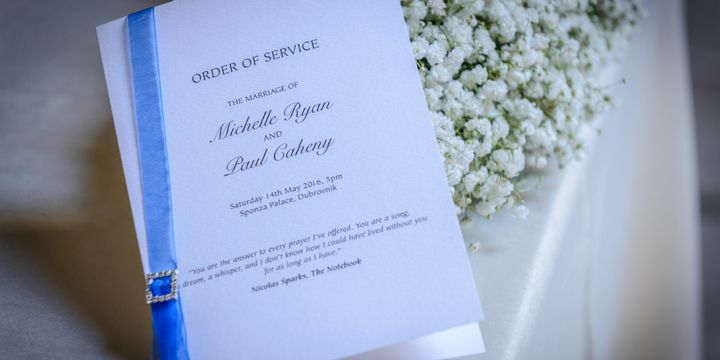 Wedding Service Order